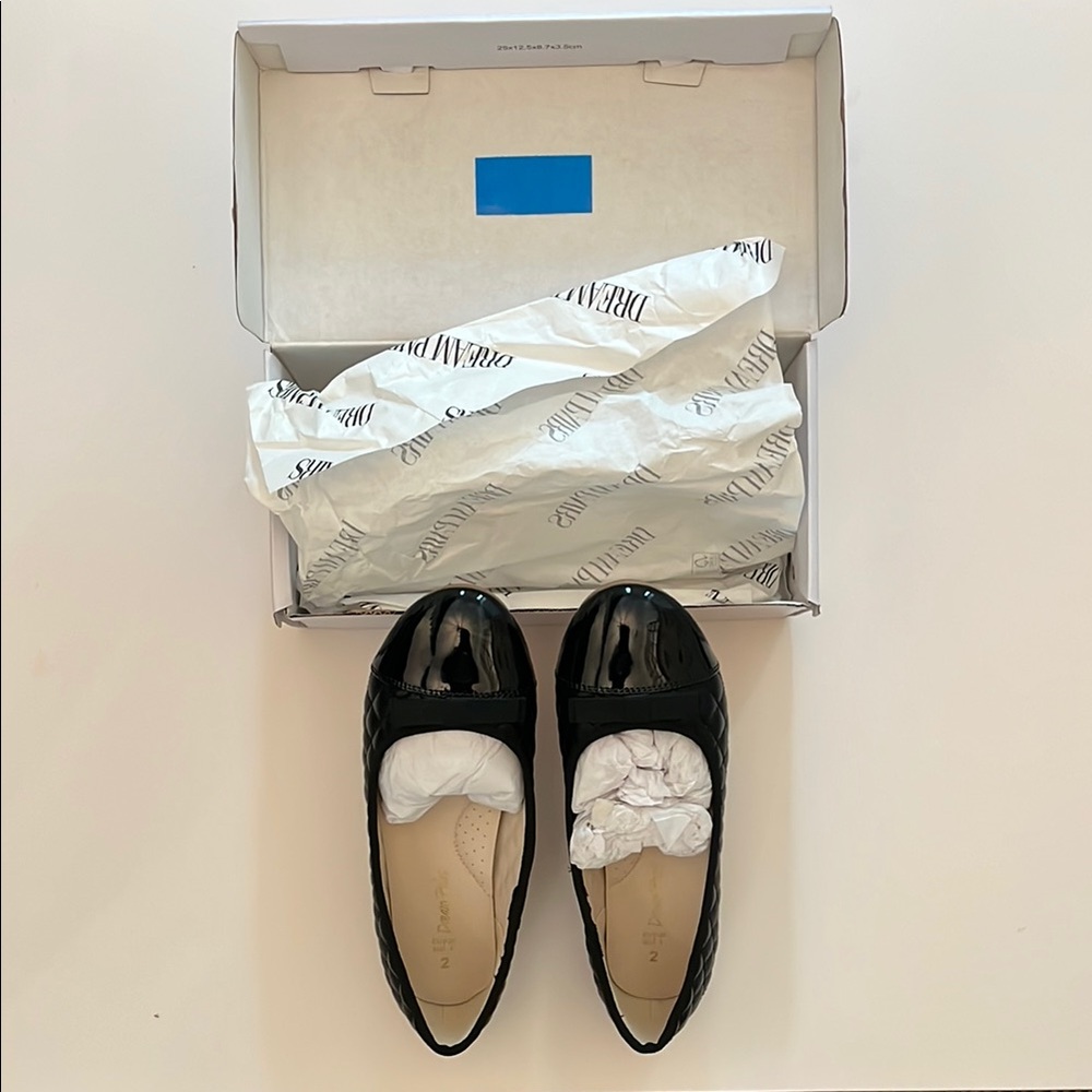 Dream Pairs Girls Dress Shoes Flower Girl Slip-on Bow Ballet Flats